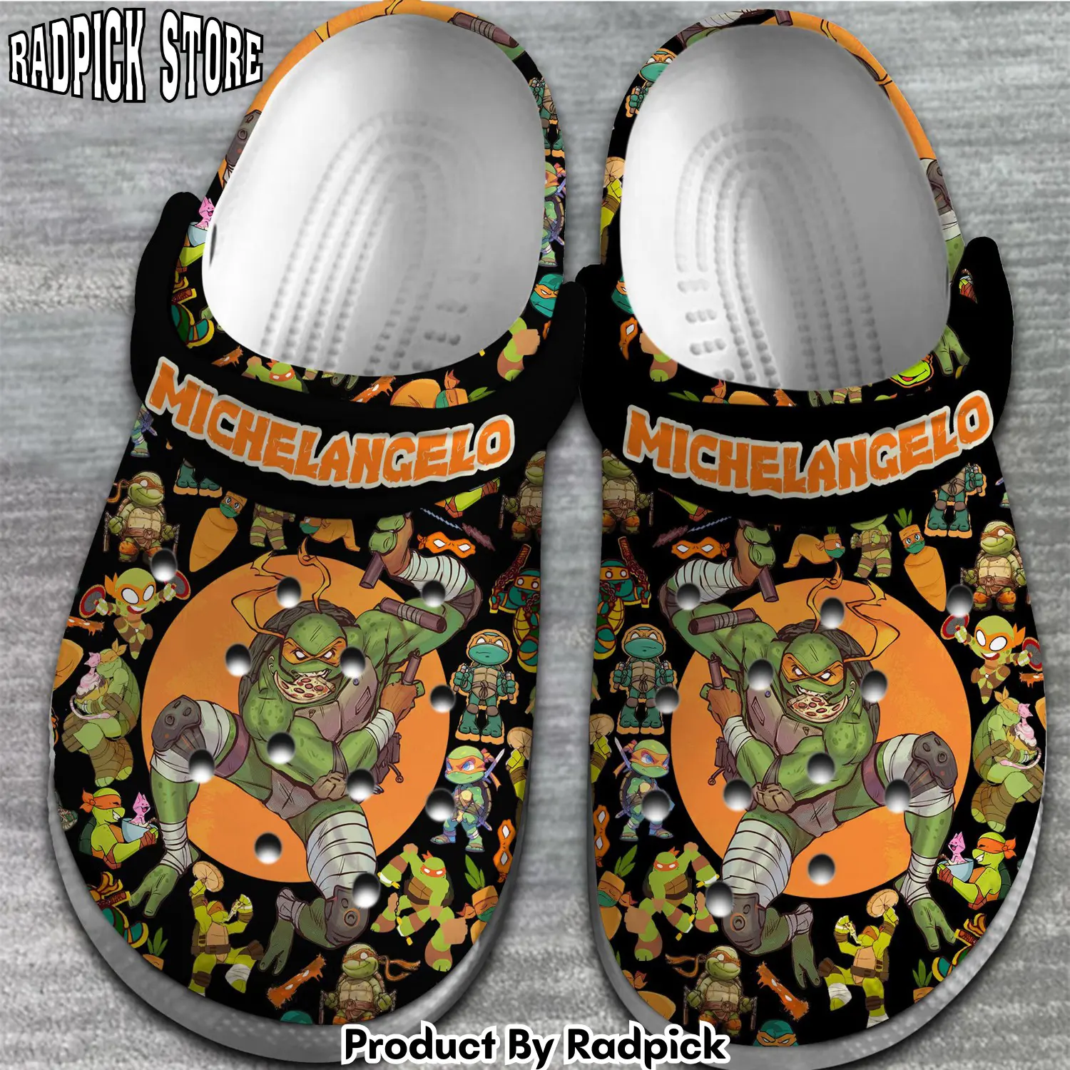 Radpick teenage mutant ninja turtles movie crocss crocband clogs shoes comfortable for men women and kids footwearelite exclusive afg rp652811